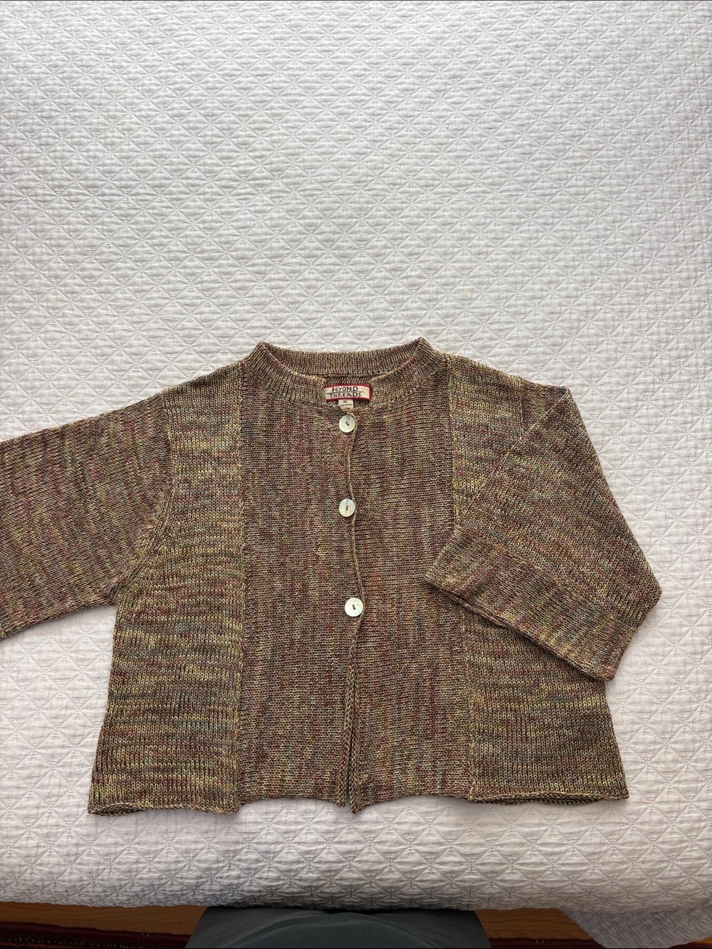 Multicolor Knit Button-Front Women’s Cardigan Sweater